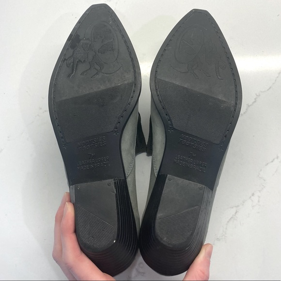 Mootsies Tootsies Vintage Western Studded Booties Sage Grey Size 7 - Picture 5 of 8